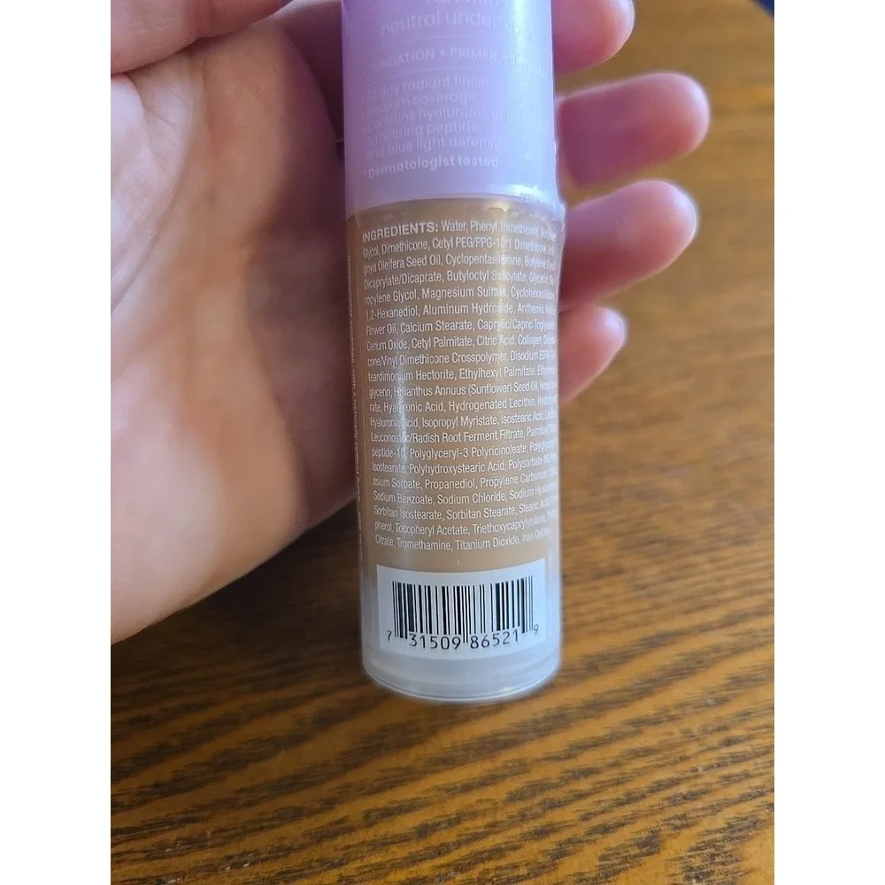 JOAH Foundation Crystal Glow Peptide-Infused TW080‎ Tan Neutral Undertones